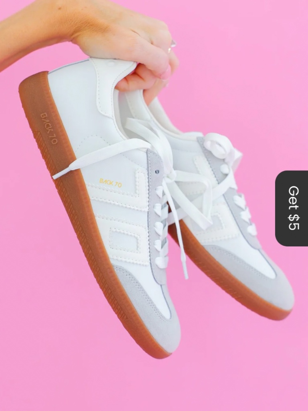 New in box! Womens back70 cloud leather sneakers 41/9.5 white ice - Picture 3 of 12